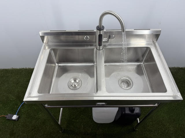 Portable Hot Water Sink - Deep Basin Double