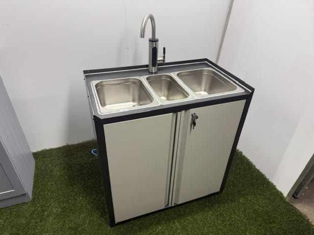 Portable Hot Water Sink - Triple Unit