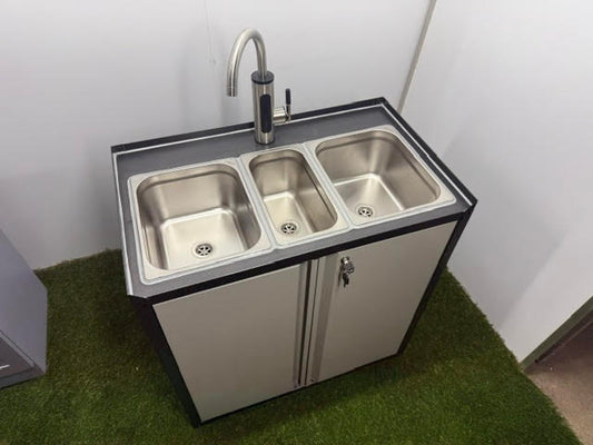 Portable Hot Water Sink - Triple Unit