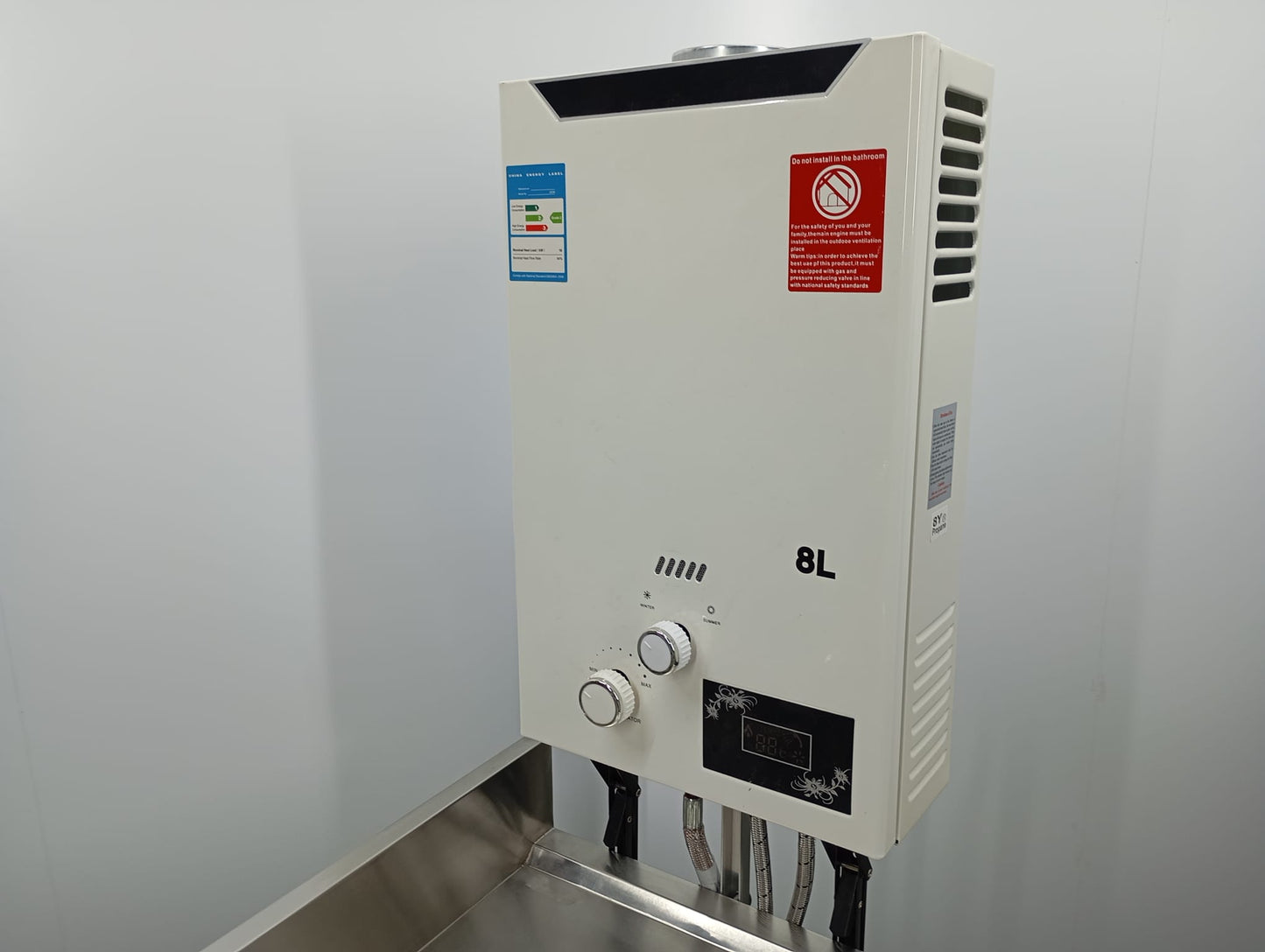 Portable LPG hot water sink