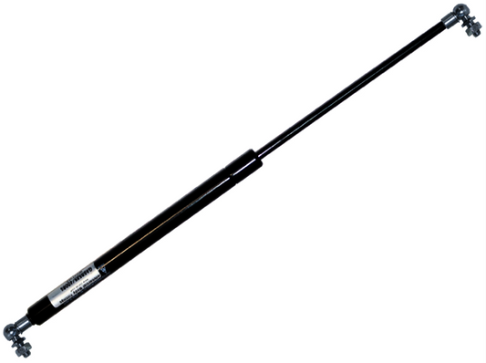 Black gas strut on a white background