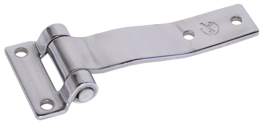 Metallic hinge on a white background