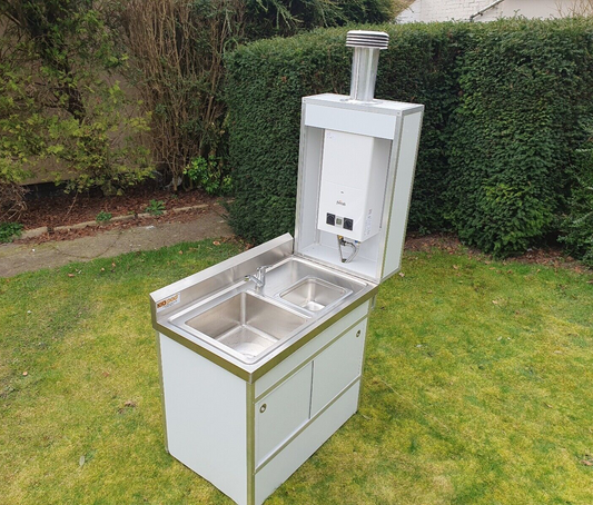 Portable Hot Water Sink - Pop Up Double