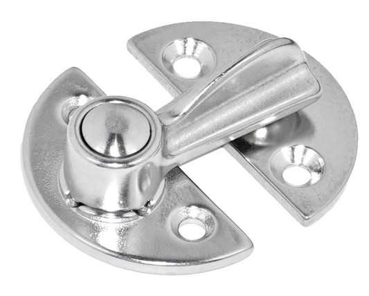 Metal latch on a white background